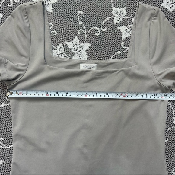 Aritzia Contour Square-neck T-shirt in Grey Sz XL - Picture 7 of 8